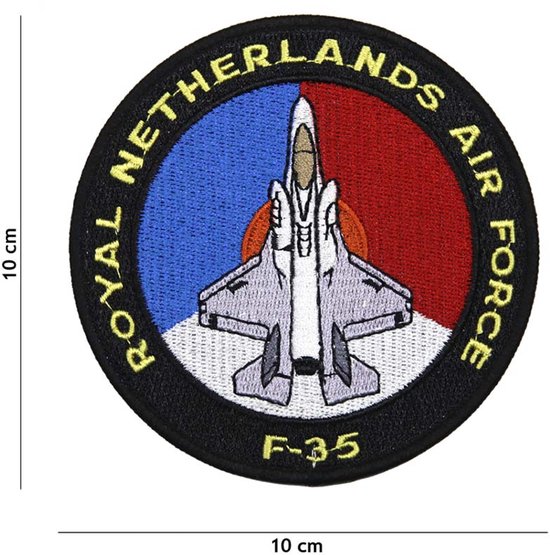 101 Inc Embleem Stof Royal Netherlands Airforce F-35  5056