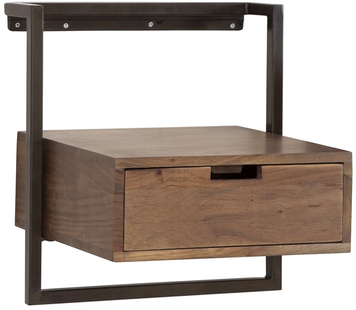 Nachtkastje Air Solid Massief Acacia Bruin 1 Lade