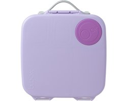 b.box Lunchbox | Grote Bento Box met 4 Vakken (2 Lekvrij), Uitneembare Verdeler, Gel Koelelement | Ideaal voor School | Vanaf 3+ | Inhoud 2 L
