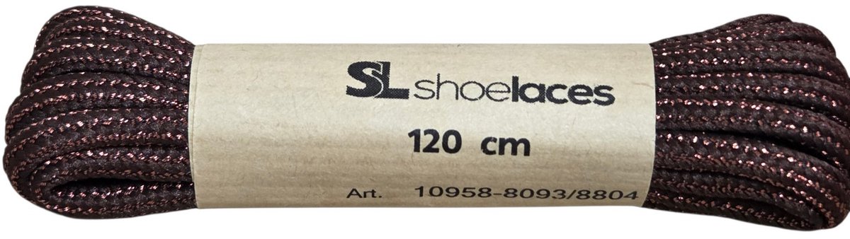 SL Bicolore Veters Voor Floris van Bommel Bruin Koper Metallic Uniseks - Bruin Koper - 100cm