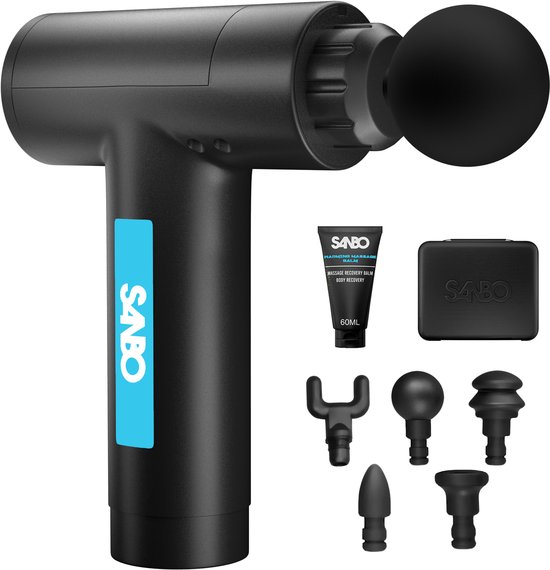 Sanbo Professioneel Massage Gun met 5 Opzetstukken en Koffer - Sanbo Group - €39,99
