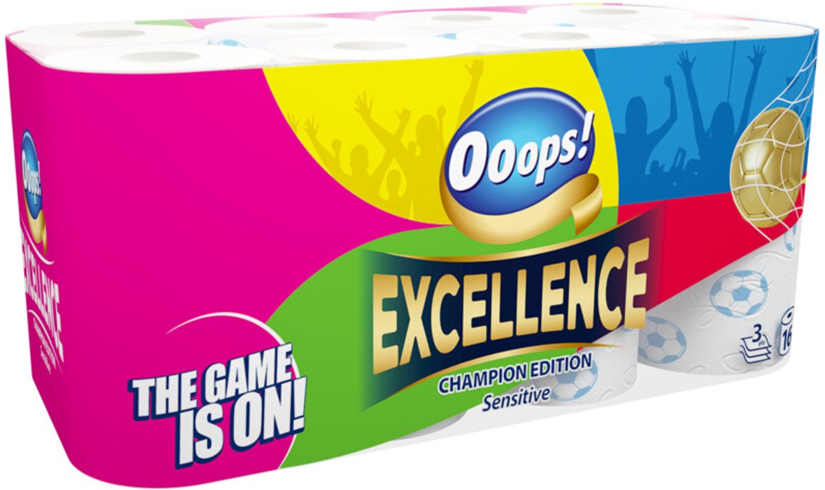 Ooops! Toiletpapier Excellence Sensitive 3-laags - 16 stuks