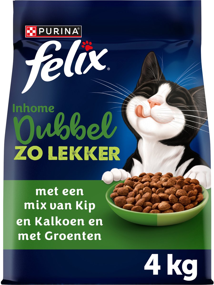 Felix Felix Dubbel Zo Lekker Inhome - Kip & Kalkoen - 4 x 4kg