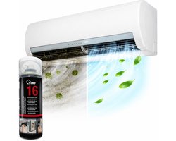 VMD - Airco Reiniger Spray 400ml – Verwijdert Geur & Bacteriën – Voor Auto & Huis Airconditioning – Binnenunit Cleaner – VMD