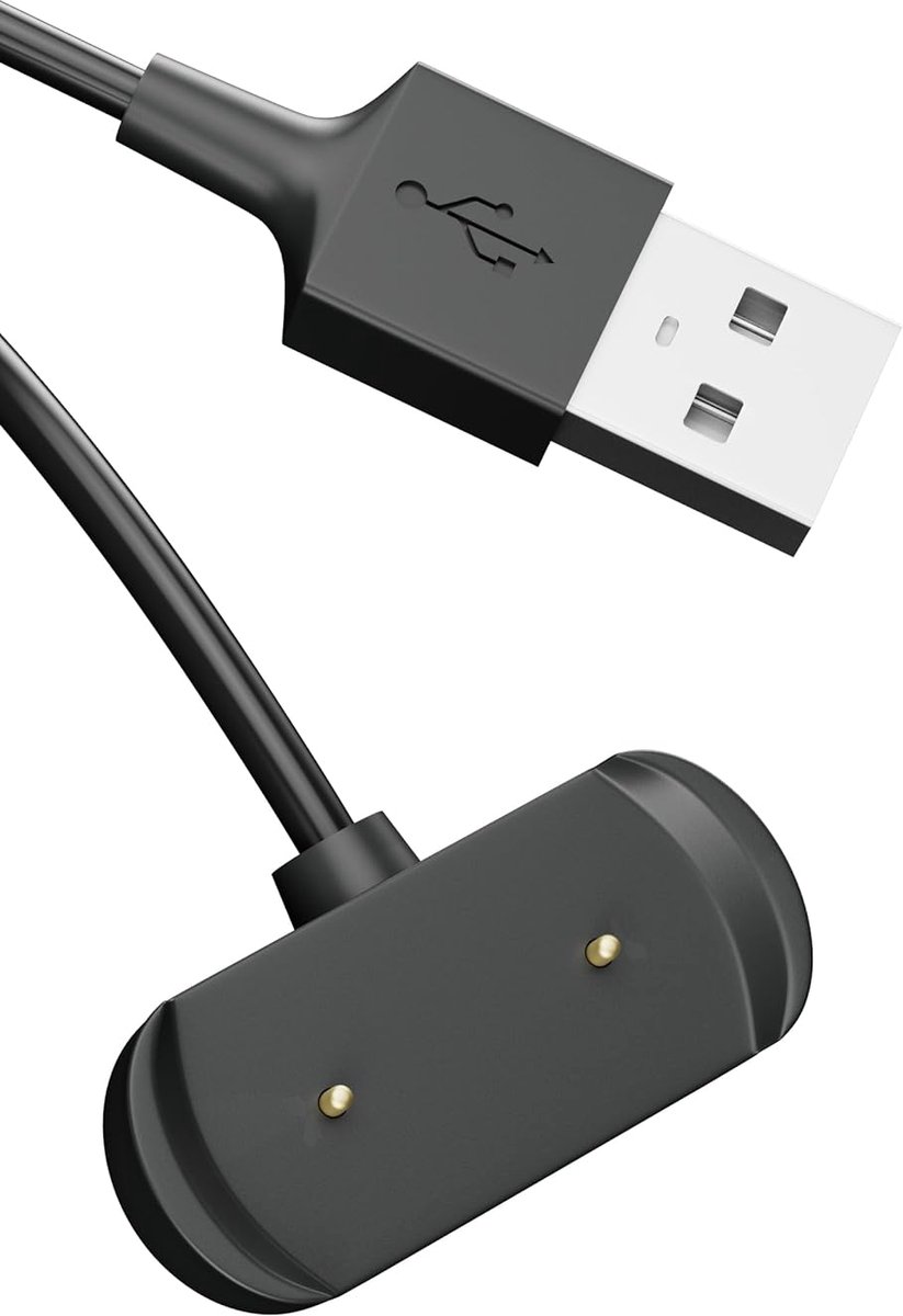 Smartwatch Oplader - Magnetische Kabel - Snel Opladen - Sterke Magneet - 1 Meter - Zwart
