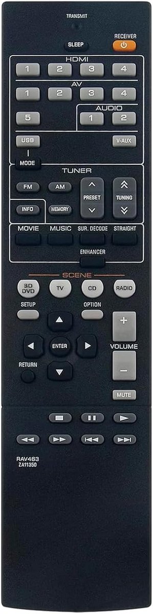 Afstandsbediening - Universele Bediening - Home Cinema - Directe Compatibiliteit - Compact Formaat - Zwart