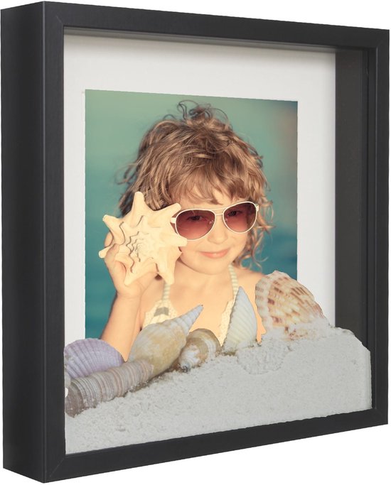 BD Art 3D Shadow Box Serie - Fotolijst - 23x23cm - Zwart - FSC-Gecertificeerd