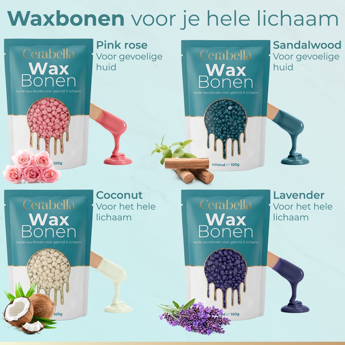 Cerabella® Professionele Wax Apparaat - Complete Set Inclusief 400 gram Wax Bonen - Ontharing Set voor Thuisgebruik - Wax Verwarmer - Wax Beans Heater - Wax Smelter Machine Pot - Zwart — cadeau in Verzorging - foto 7
