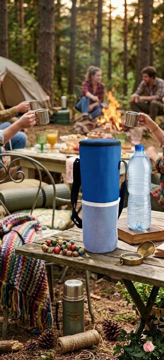 Koeltas voor fles tot 1,5 liter - Exclusief Blauw - Sac isotherme pour bouteille jusqu'à 1,5 litre - Blue Exclusive van KOEL — afbeelding 2
