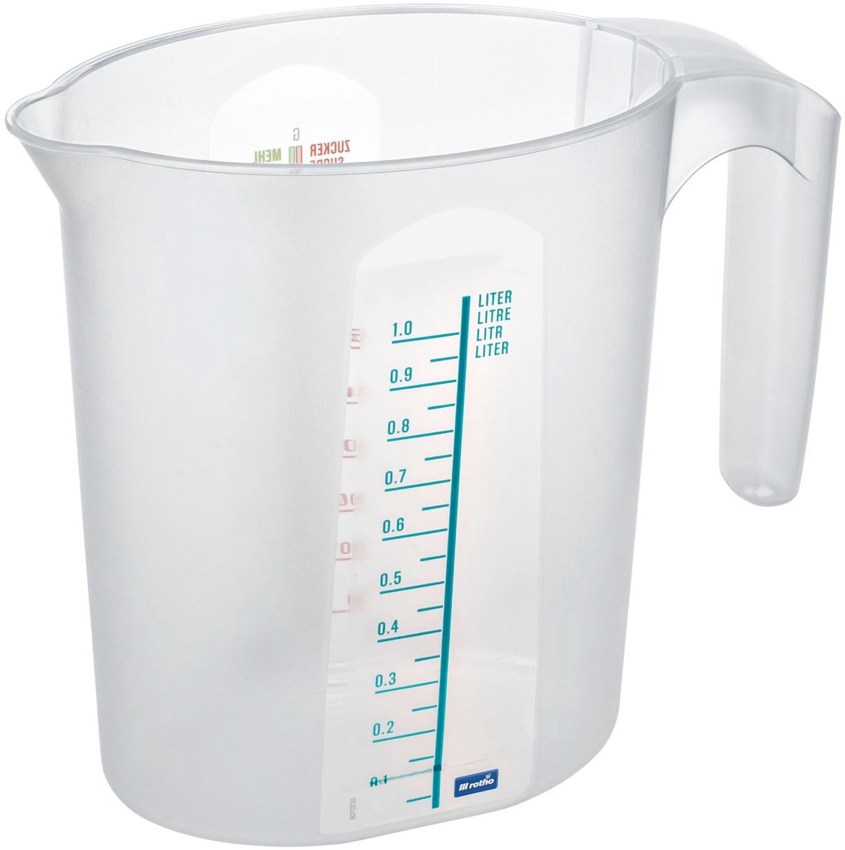 Maatbeker 1 l TOPLINE Transparant