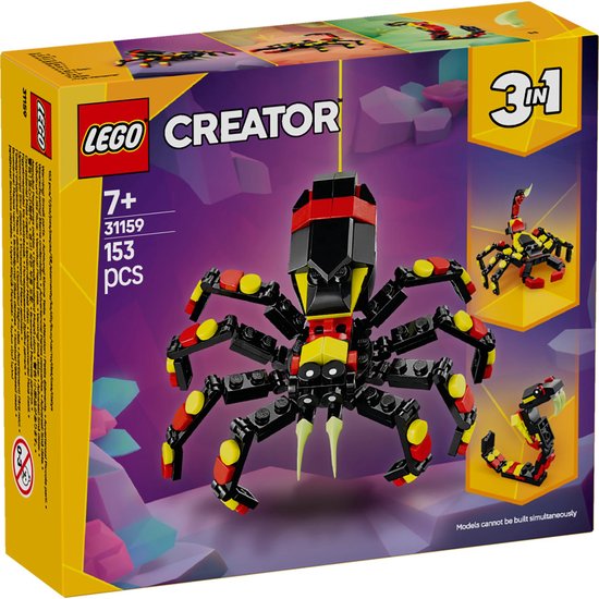 LEGO Creator 3in1 Wilde dieren: spannende spin - 31159