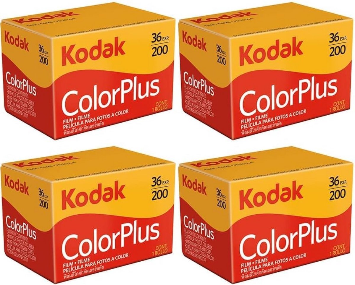 Fotorolletjes Set - Kleur Negatief - Momenten Vastleggen - 36 Opnames Per Rol - 4 Rollen - Kleur
