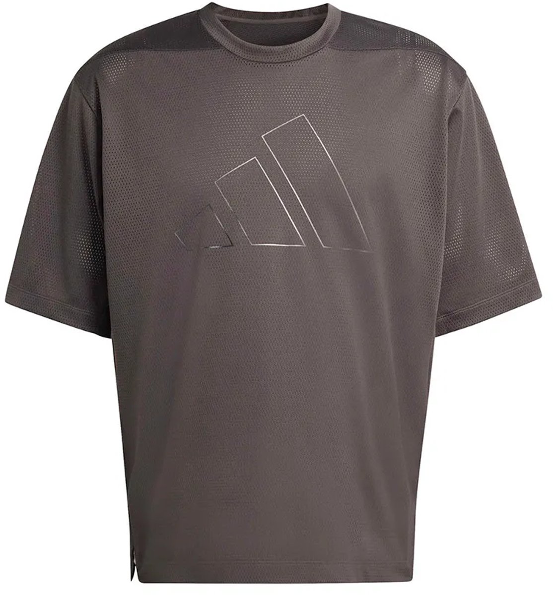 Adidas D4t Power Essentials Workout Mesh T-shirt Met Korte Mouwen Man Zwart