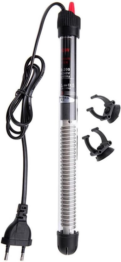Aquarium Verwarming - Aquarium Heater - Vis Welzijn - Instelbare Temperatuur - 100 W - Zwart
