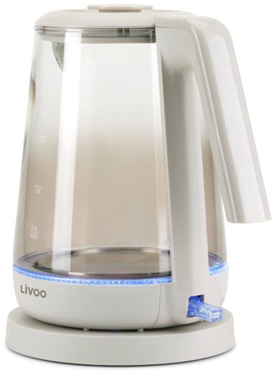 Livoo – DOD216G – Elektrische waterkoker – 1,7 L – Borosilicaat glas