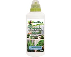 Famiflora vloeibare meststof voor cactussen, vetplanten en bonsai - 0,5L - Sterke planten die minder vatbaar zijn voor stress en ziektes - Gelijkmatige groei voor een mooi gevormde en gezonde plant