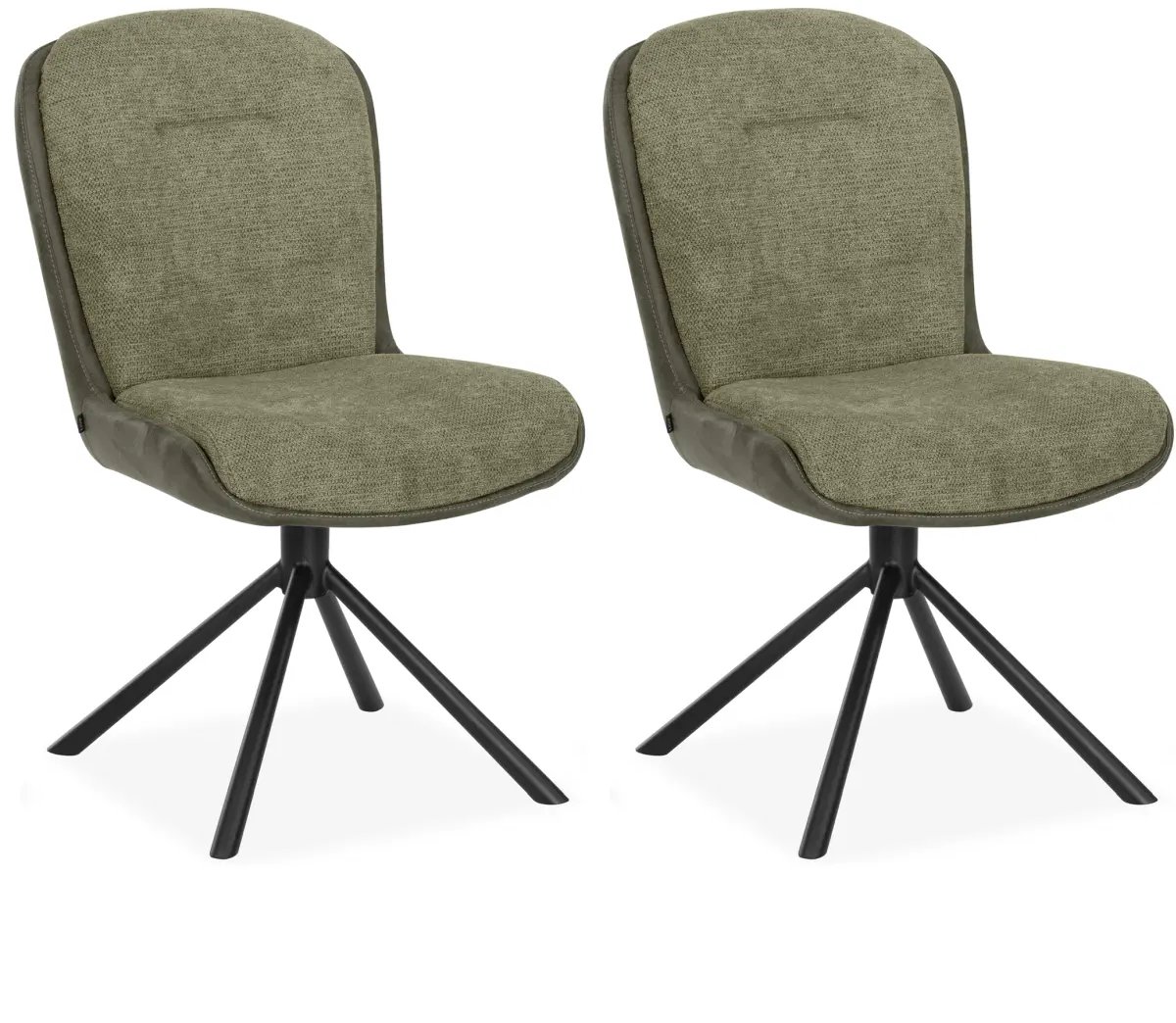 MX Sofa - Eetkamerstoel Trafford - Sage (set van 2 stoelen)