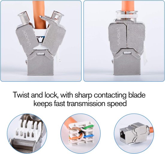 Keystone Jack Modules - Netwerk Connectoren - Snelle Dataoverdracht ...