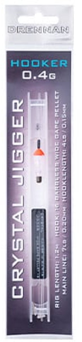 Drennan Crystal Jigger Rig Hooker - Maat : 0.60g