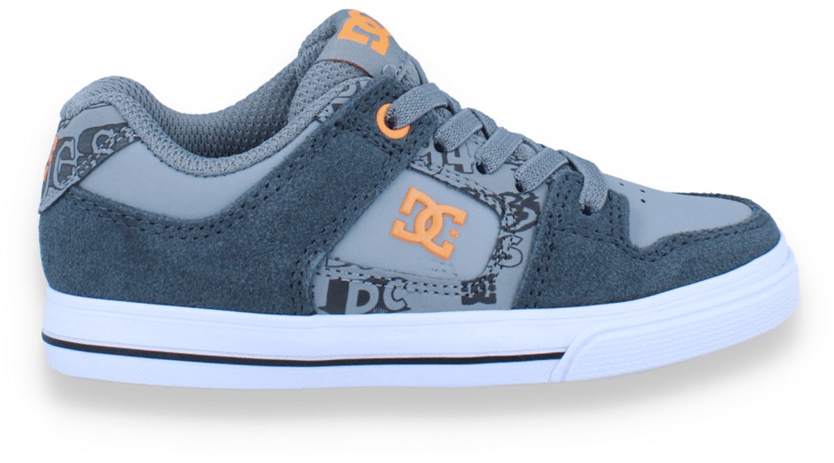 Dc Jongens Sneaker Pure Elastic Dark Grijs