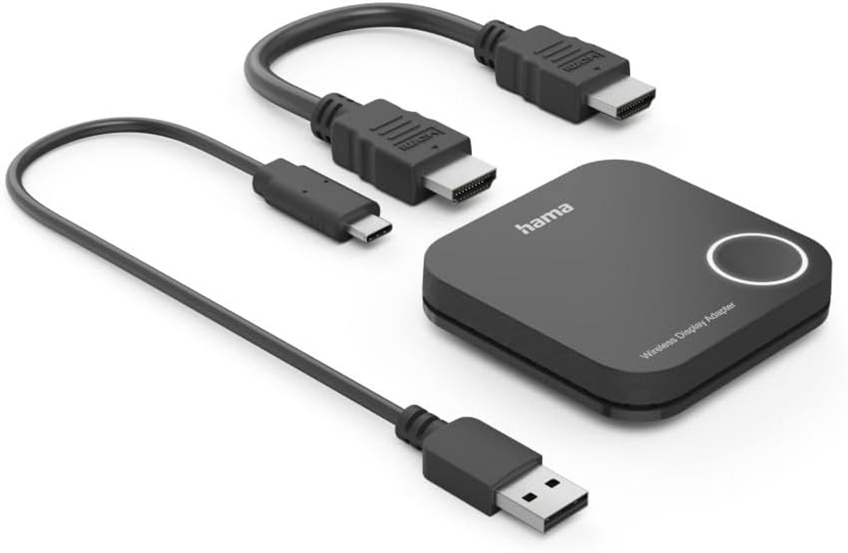 Draadloze HDMI Adapter - Video Dongle - Scherm Delen - Tot 30m Bereik - Full HD 1080p - Zwart
