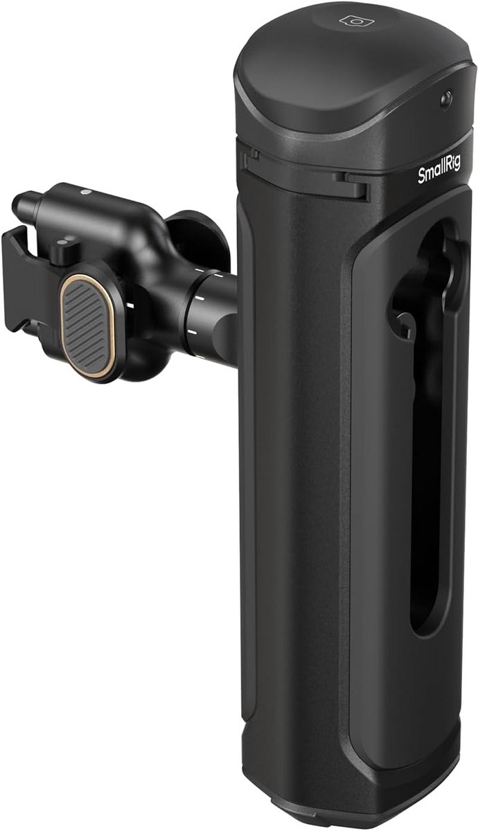 Draadloze Bedieningsgreep - Verstelbare Handgreep - Smartphone Stabilisatie - Snelle Ontgrendeling - 12 cm Lengte - Zwart