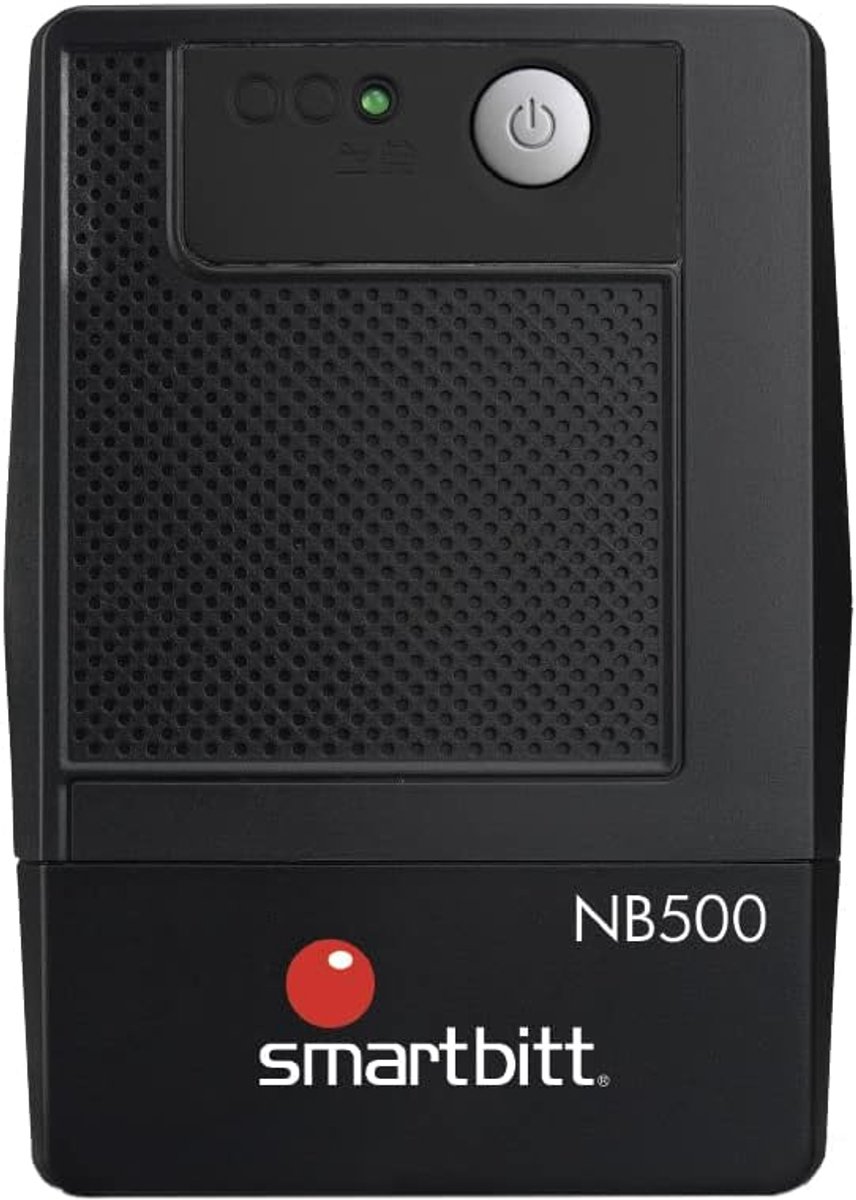 Niet-onderbreekbare voeding - Stroomregelaar Batterij - Bescherming bij stroomuitval - Snelle reactietijd 2ms - 500 VA 250 Watt - Zwart