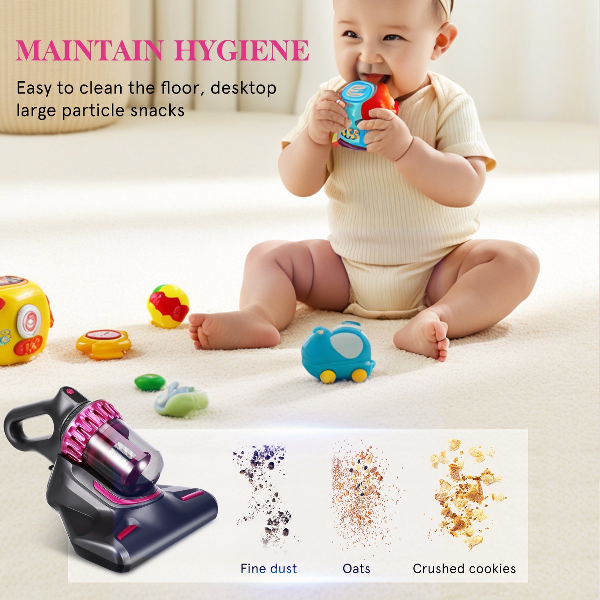 Shenzhen Draadloze Steelstofzuiger 3-in-1 met Krachtige - afbeelding 3