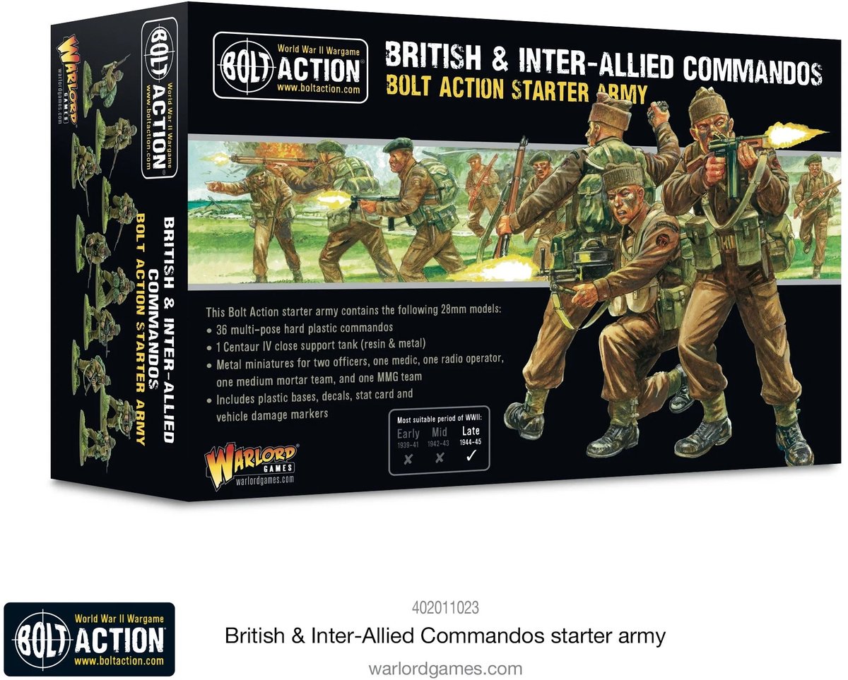 British & Inter-Allied Commandos Starter Army