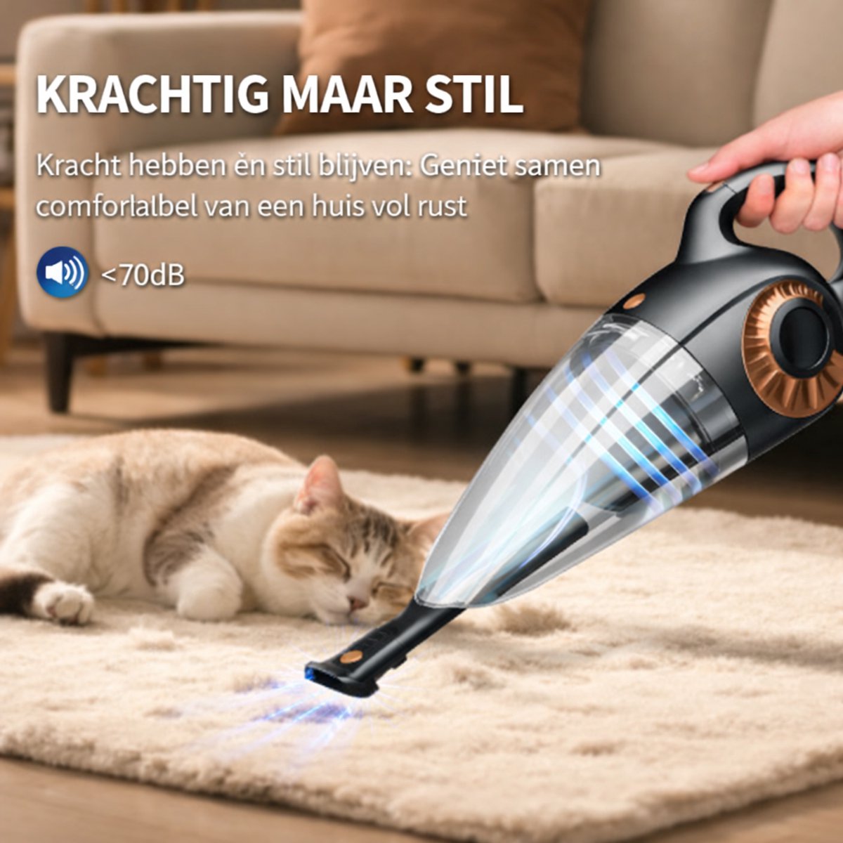 Atshark Snoerloze Handstofzuiger voor Nat en Droog Gebruik - afbeelding 3