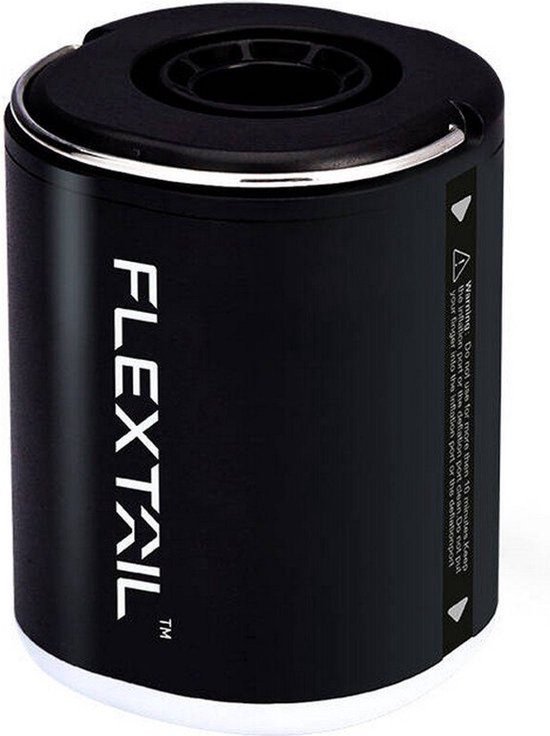 Flextail Gear luchtbed pomp Tiny Pump X2 - Oplaadbare luchtbedpomp - 400LM lantaarn - 3-in-1 - Zwart van Flextail Gear — afbeelding 2