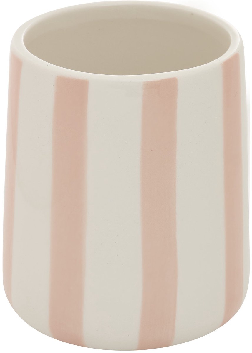 5Five Strio Tandenborstelhouder - Ø9x10cm - Roze