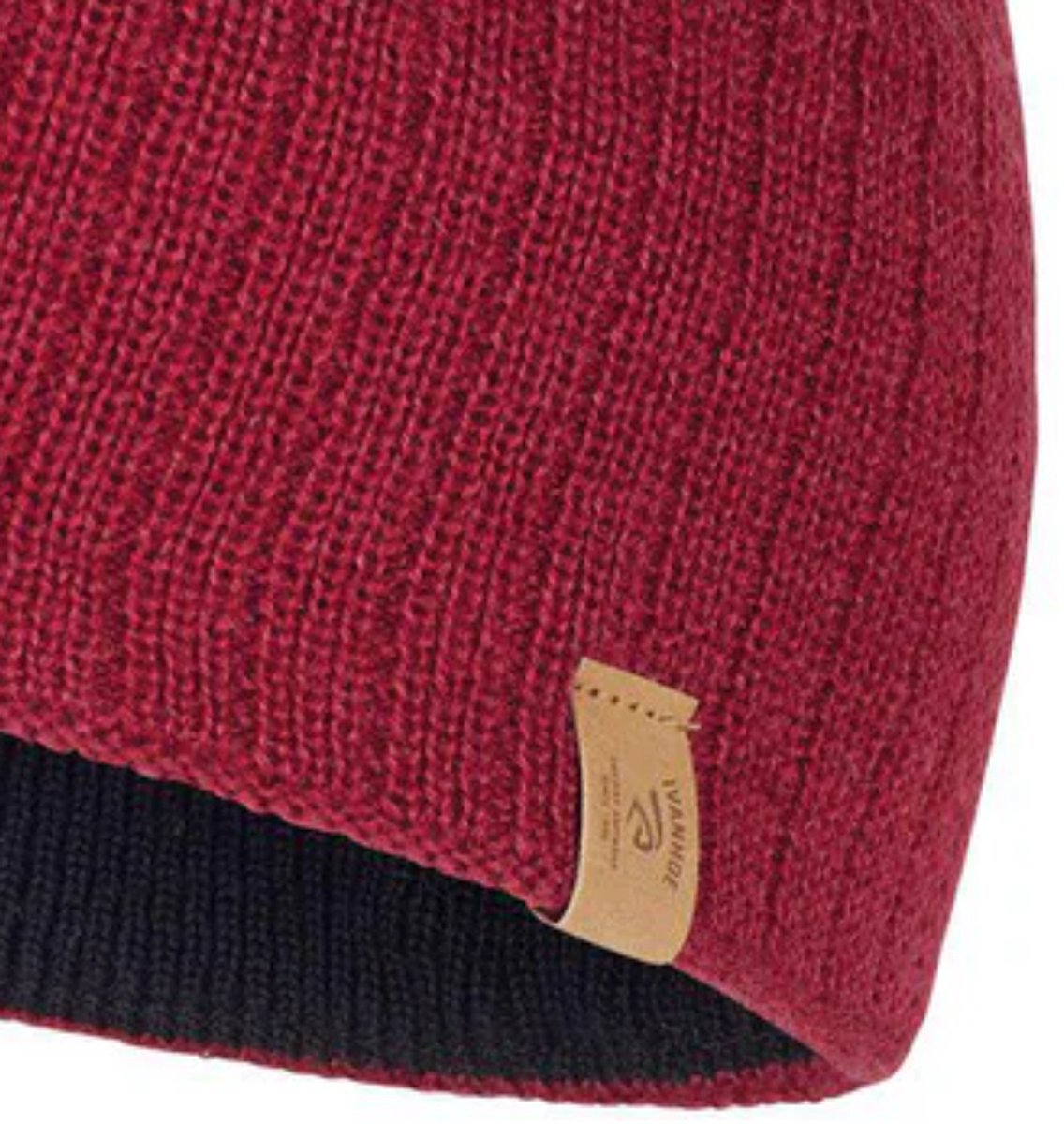 Ivanhoe wollen muts Stormy Hat WB - One Size - Deep Red - Rood