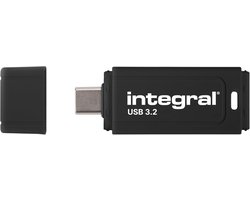 USB-C Flash Drive - Snelle Opslag - Bestanden Overzetten - Plug and Play - 128GB Capaciteit - Zwart