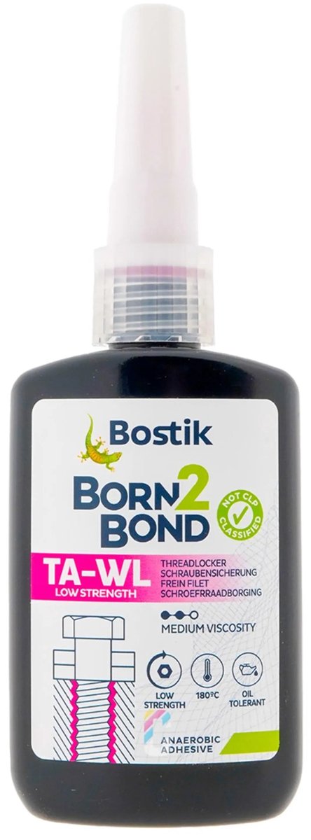 Bostik Born2Bond TA-WL Low Strength Schroefdraadborgmiddel 50ml