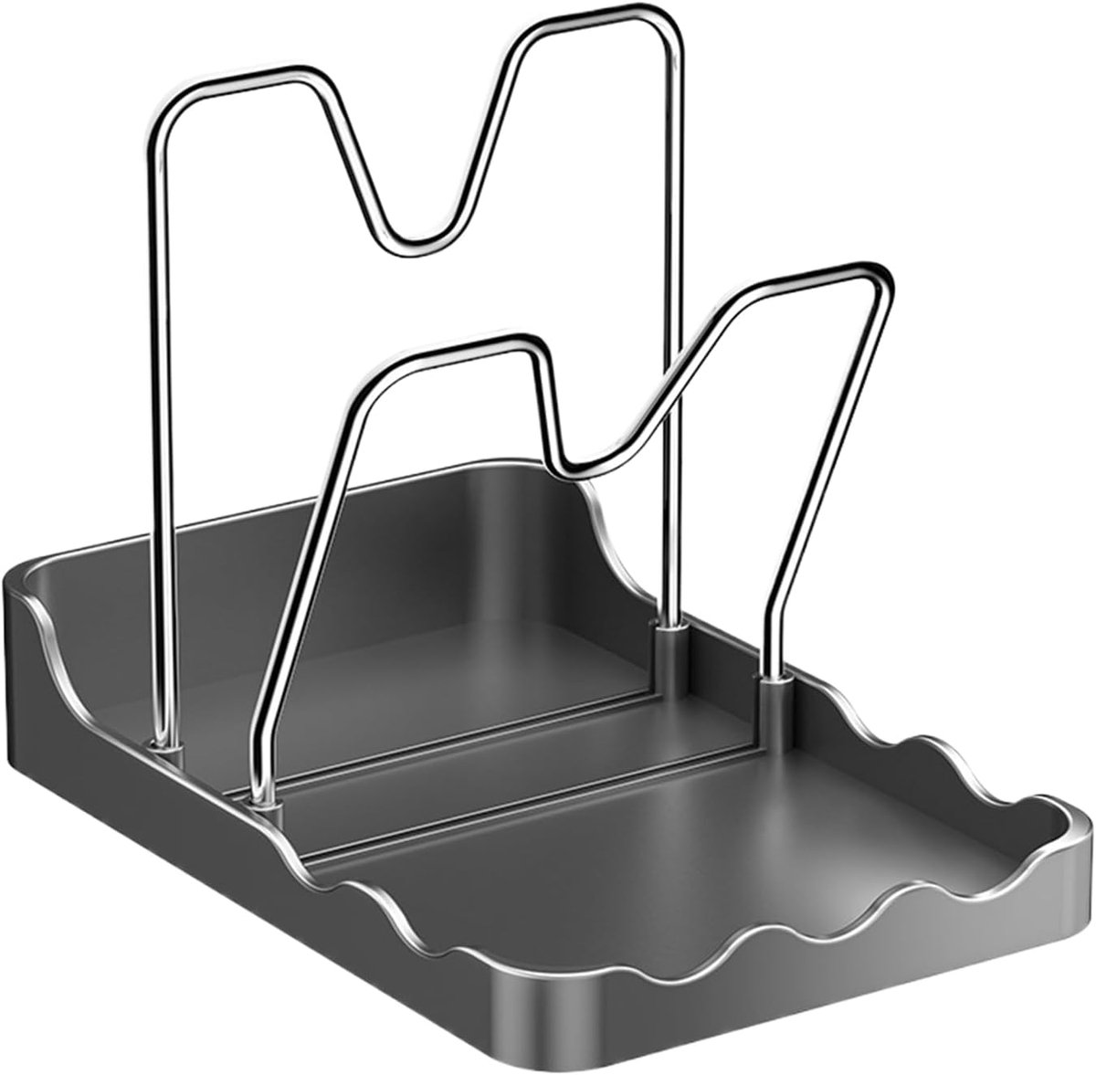 Deksel Organizer - Keuken Opberger - Koken Bakken - Verticale Lepelhouder - 20x14x18 cm - Wit