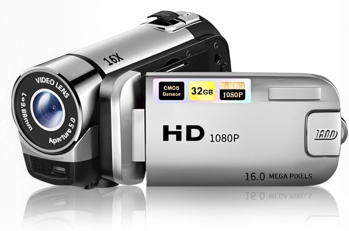 Digitale Camera - Fotocamera - Reizen Fotografie - 16x Digitale Zoom - 2.4 Inch Scherm - Zilver