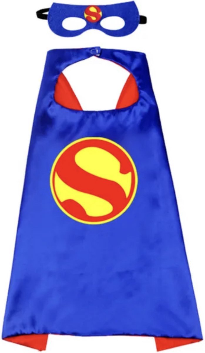 Superman Cape - carnavalskleding kinderen -Verkleedpak Kinderen - Superhelden - Verkleedkleding - Sinterklaas Kostuum - Masker - Rode superheld - Schoencadeautje