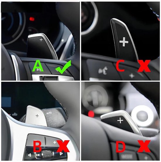 Schakelpeddel Verlenging - Stuurwiel Flippers - Sportief Rijden - Verdikt Versterkt Aluminium - 2 Stuks Set - Zwart van Schakelpeddel Verlenging — afbeelding 2
