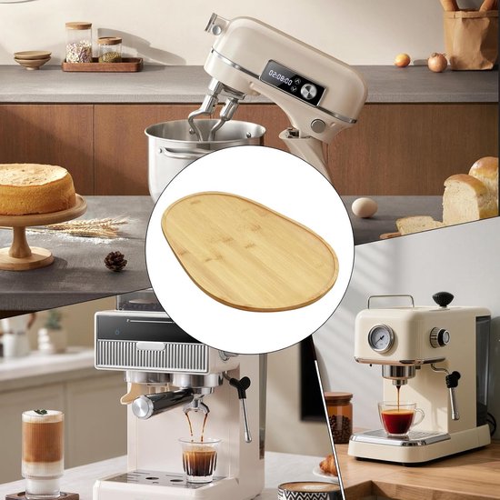 Schuifdienblad Keukenrobot - Apparaat Verplaatser - Keuken Werkblad - Krasbestendige Bescherming - 38.7 x 27.5 cm - Houtkleur — afbeelding 4