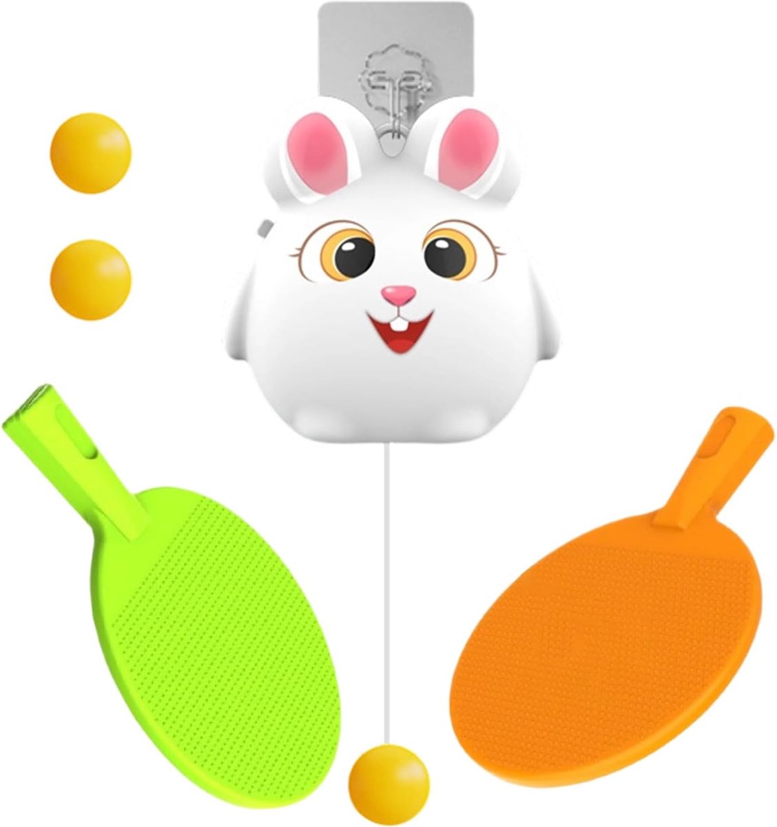 Deurkozijn Tafeltennis - Pong Spel - Binnen Buiten Training - Verstelbaar Draagbaar Systeem - 18 x 12 x 8 cm
