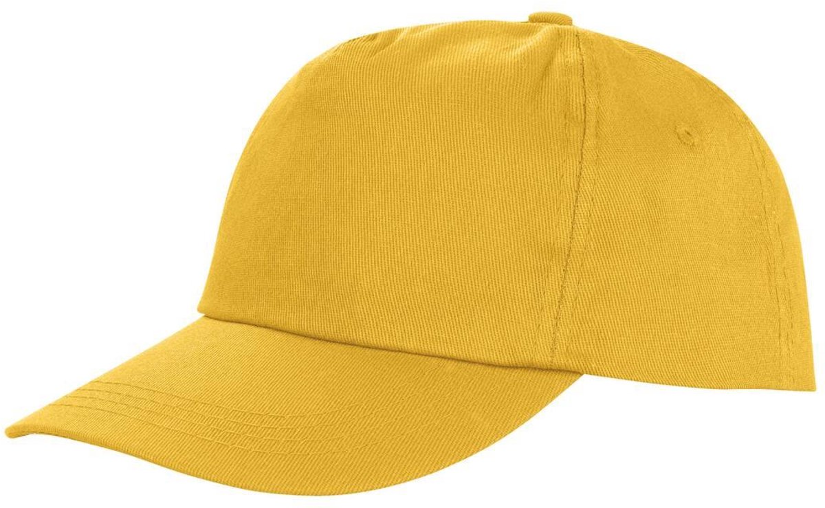 Onbedrukte Yellow Cap - Verstelbare Pet - Unisex - Basic Cap