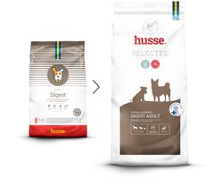 Husse - Digest - Lam en Rijst - Hypoallergeen Hondenvoer, Hondenvoeding Droog, Hondenbrokken Hypoallergenic - 12 kg