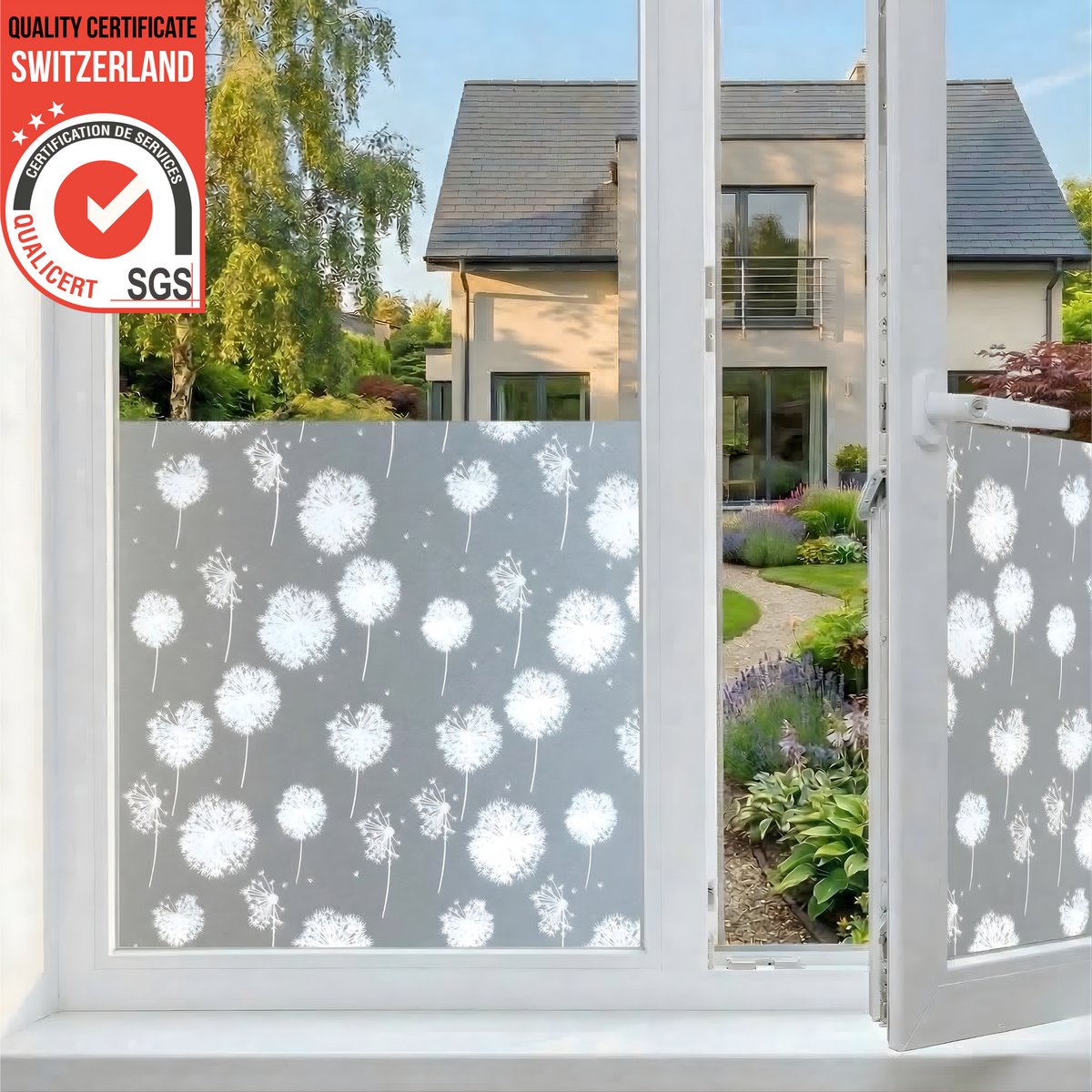 Homewell Raamfolie HR++ 60x200 - Isolerend & Zonwerend - Anti inkijk - Statisch - Paardenpol