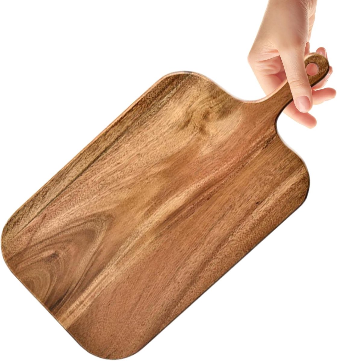 Houten Snijplank - Hakplank Presentatie - Keuken Camping - Dubbelzijdig Ontwerp - 41 x 12 cm