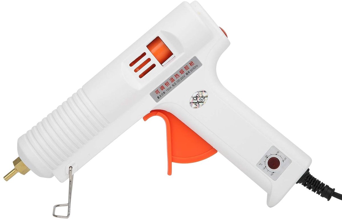 Heet Lijmpistool - Lijmpistool - Klusjes en hobby - Instelbare constante temperatuur - 150W - Wit