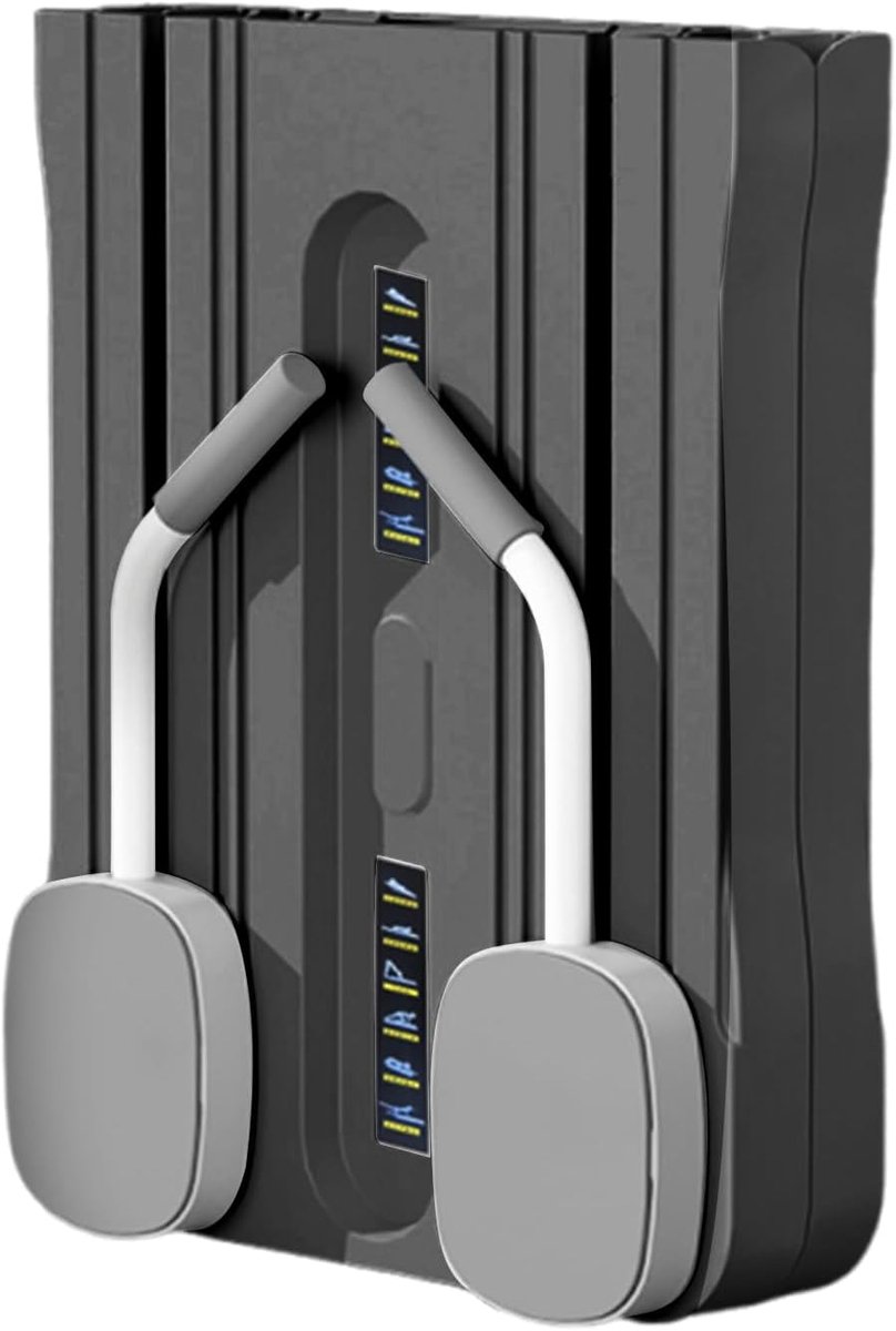 Pilates Bord - Oefenbord Core Trainer - Thuis Body Training - Draagbaar Opvouwbaar Ontwerp - 105x40cm - Zwart