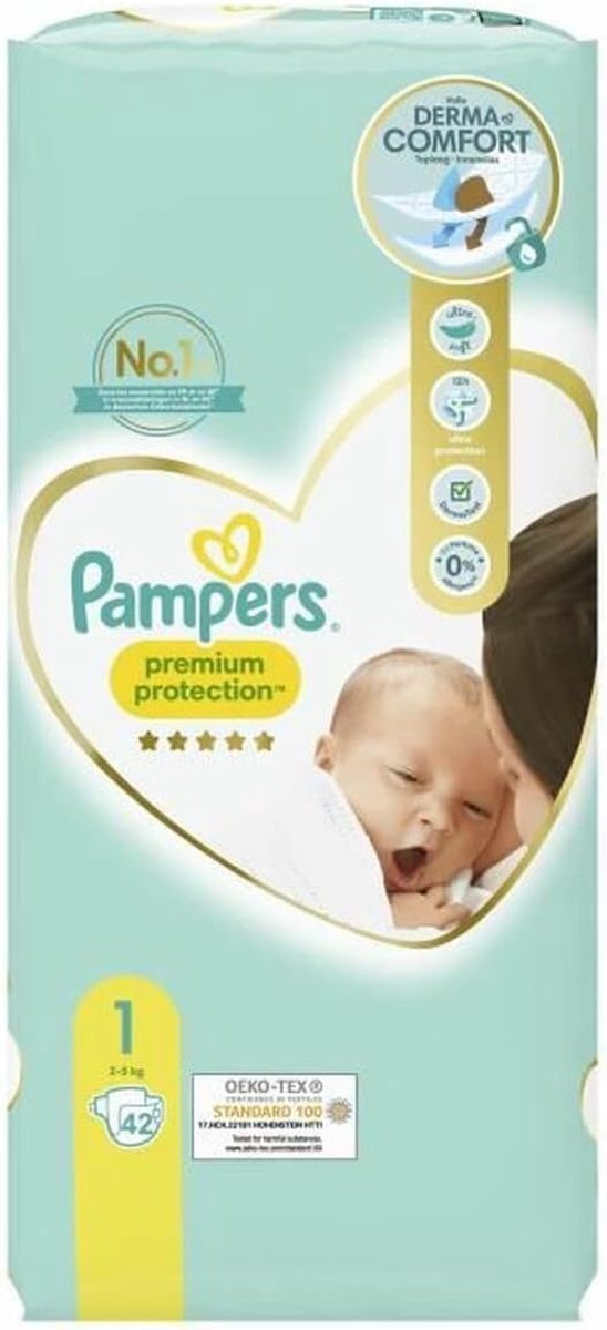 Baby luiers - Kleine maat - Hygiënisch verschonen - Hoge absorptie - 42 stuks