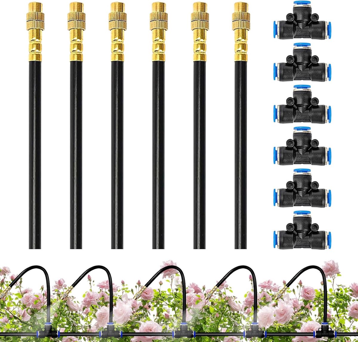 Tuinbewateringssysteem - Mister Sprinkler - Gazon Landbouw - Verstelbare Verneveling - 6 Sets