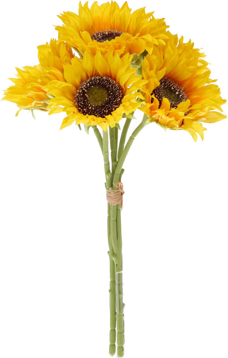 Zonnenbloem Kunstboeket Geel 40cm